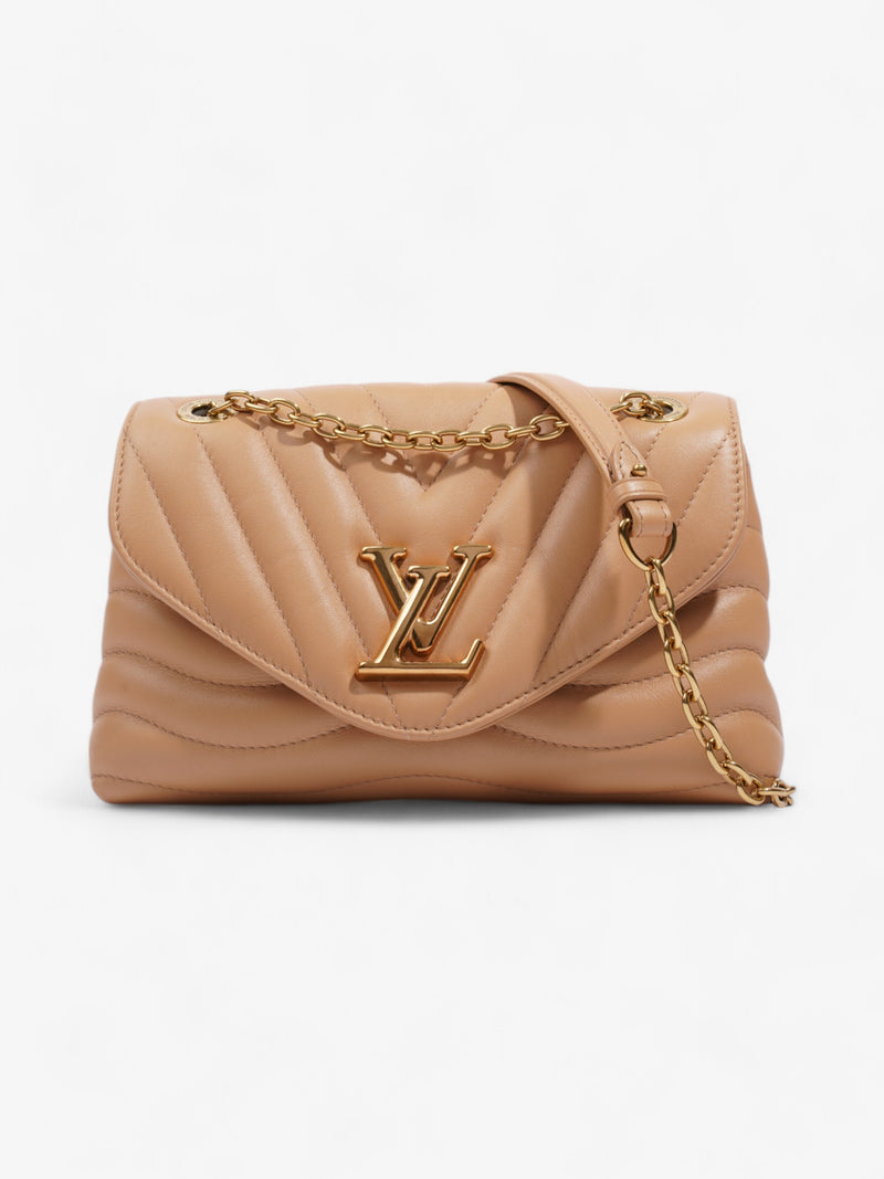  Louis Vuitton New Wave Chain Bag Dark Beige Calfskin Leather MM