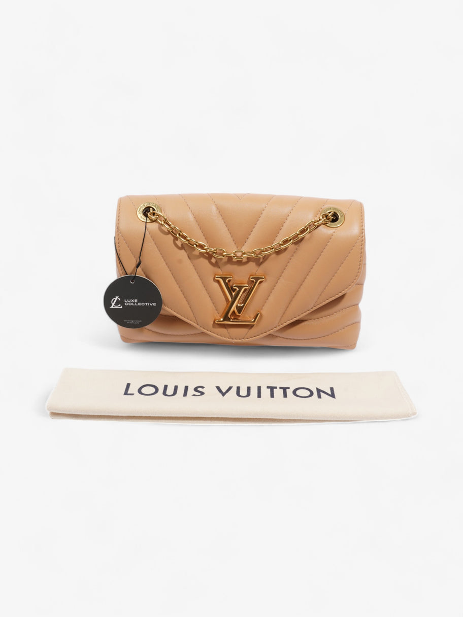 Louis Vuitton New Wave Chain Bag Dark Beige Calfskin Leather MM Image 10