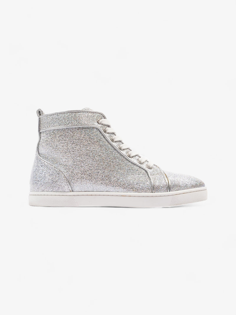  Christian Louboutin Bip Bip Orlato Silver Glitter EU 35.5 UK 2.5