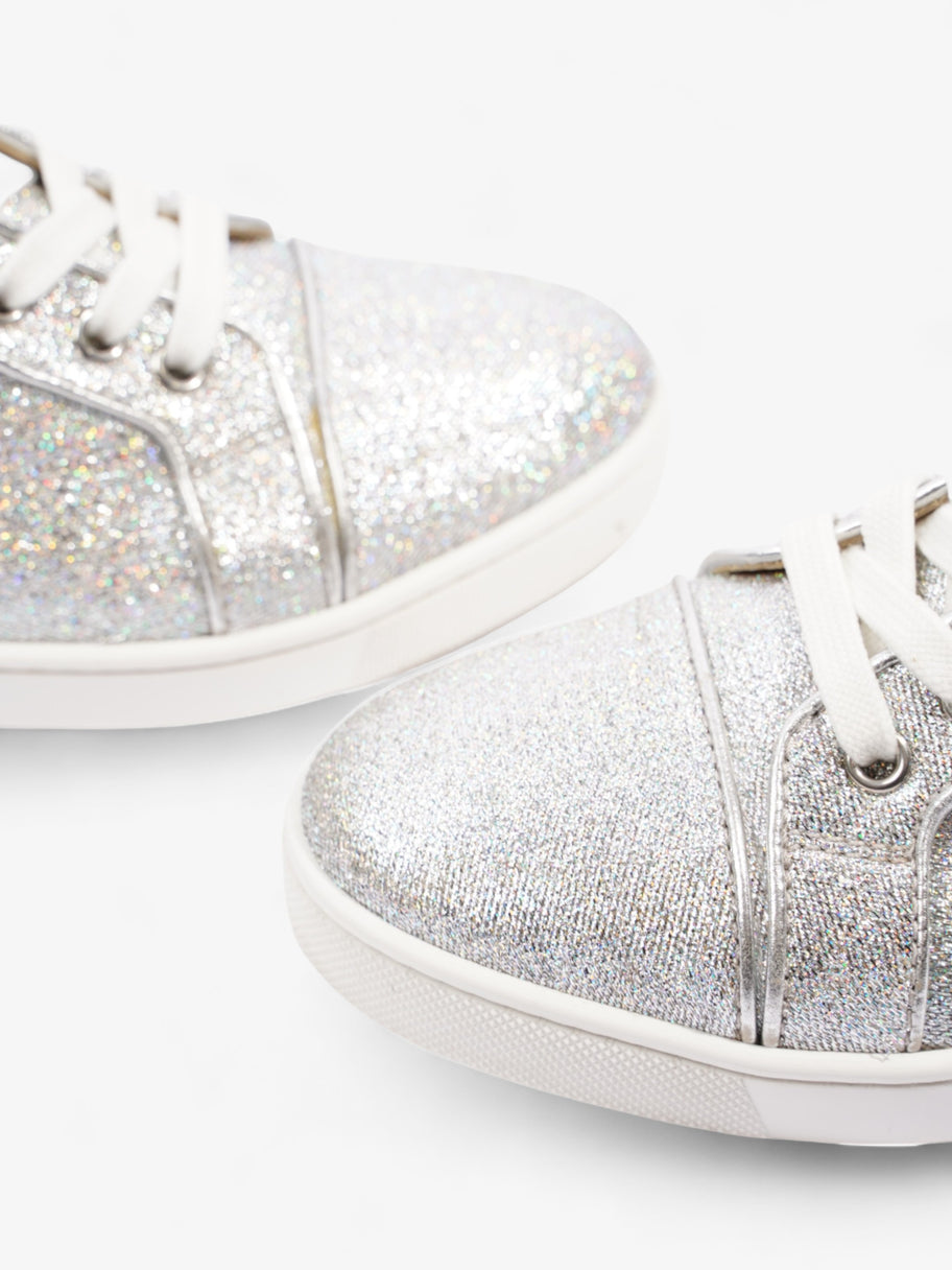 Christian Louboutin Bip Bip Orlato Silver Glitter EU 35.5 UK 2.5 Image 10