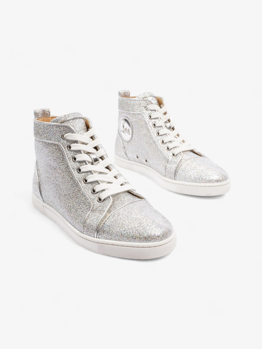 Christian Louboutin Bip Bip Orlato Silver Glitter EU 35.5 UK 2.5 Image 2