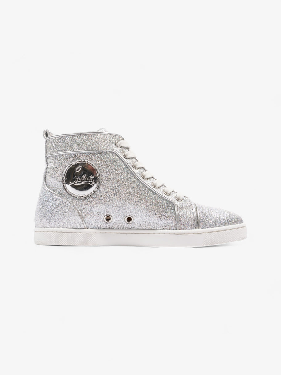 Christian Louboutin Bip Bip Orlato Silver Glitter EU 35.5 UK 2.5 Image 4