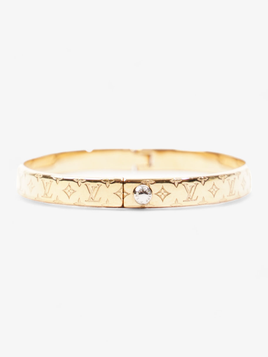 Louis Vuitton Nanogram Bracelet Gold Base Metal M Image 3