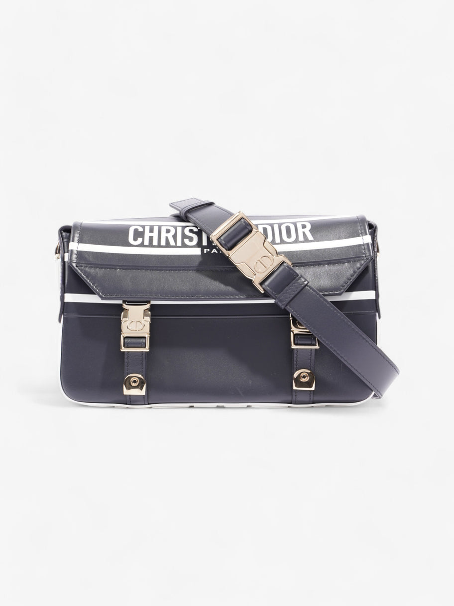 Christian Dior Diorcamp Bag Navy / White Leather Small Image 1