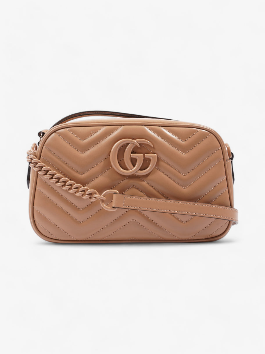 GG Marmont Beige Matelasse Leather Small Image 1