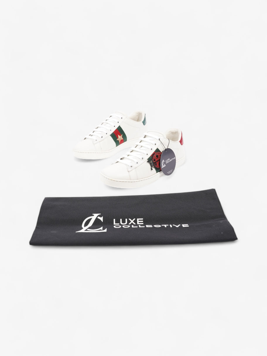 Gucci Ace Embroidered Sneakers  White  / Red / Green Leather EU 35.5 UK 2.5 Image 10