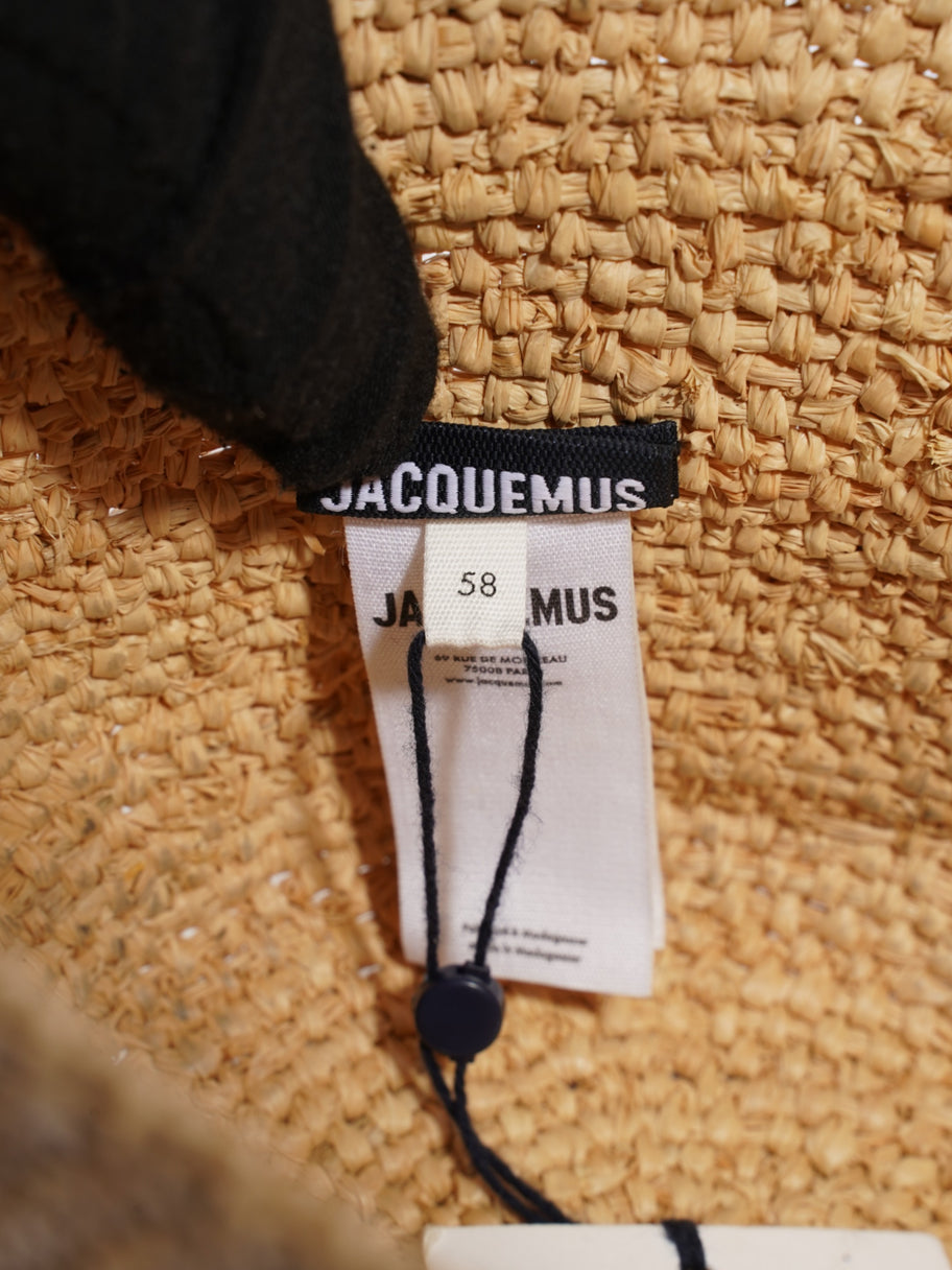 Jacquemus Le Bob Ficiu Natural / Beige Raffia 58 Image 8