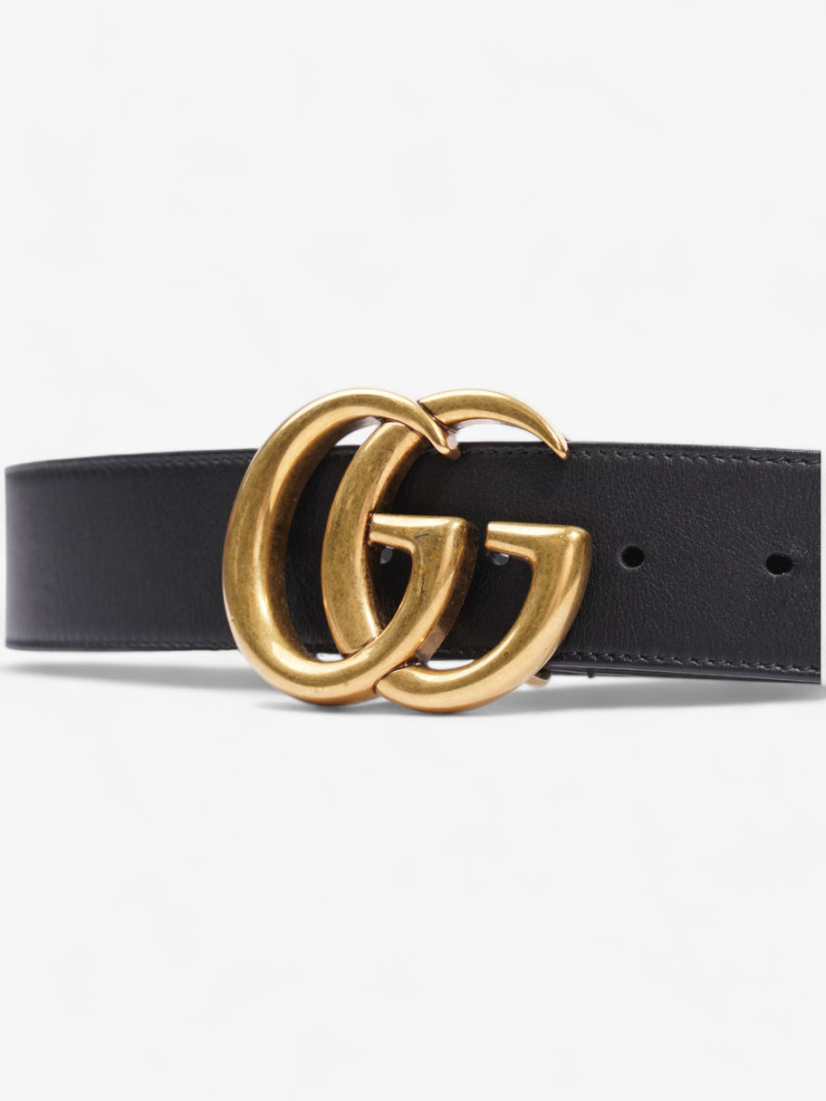 Gucci GG Marmont Belt Black Leather 75cm 30