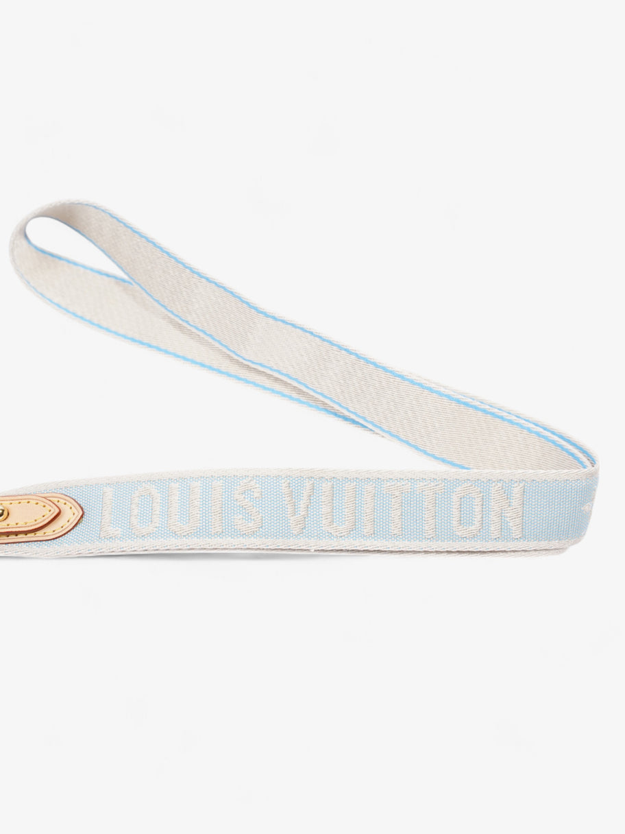 Louis Vuitton By The Pool Lanyard Key Holder Blue / White Canvas Image 3