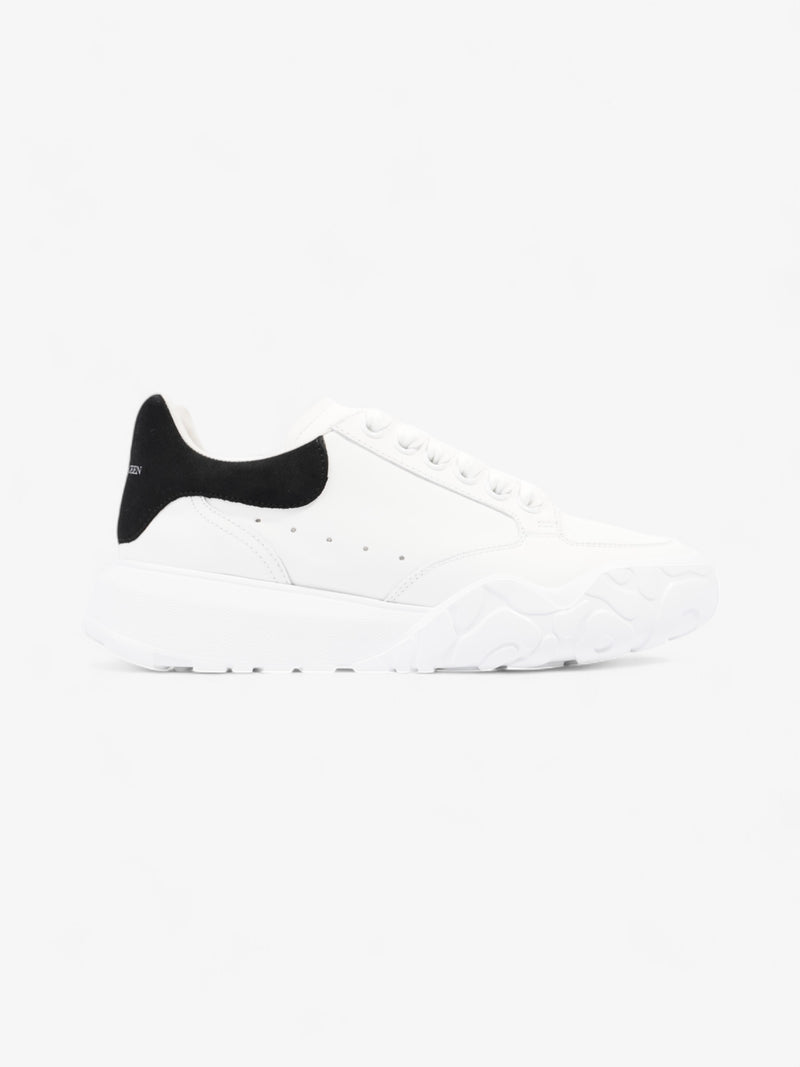  Alexander McQueen Oversized Court Sneaker White / Black Tab Leather EU 38 UK 5