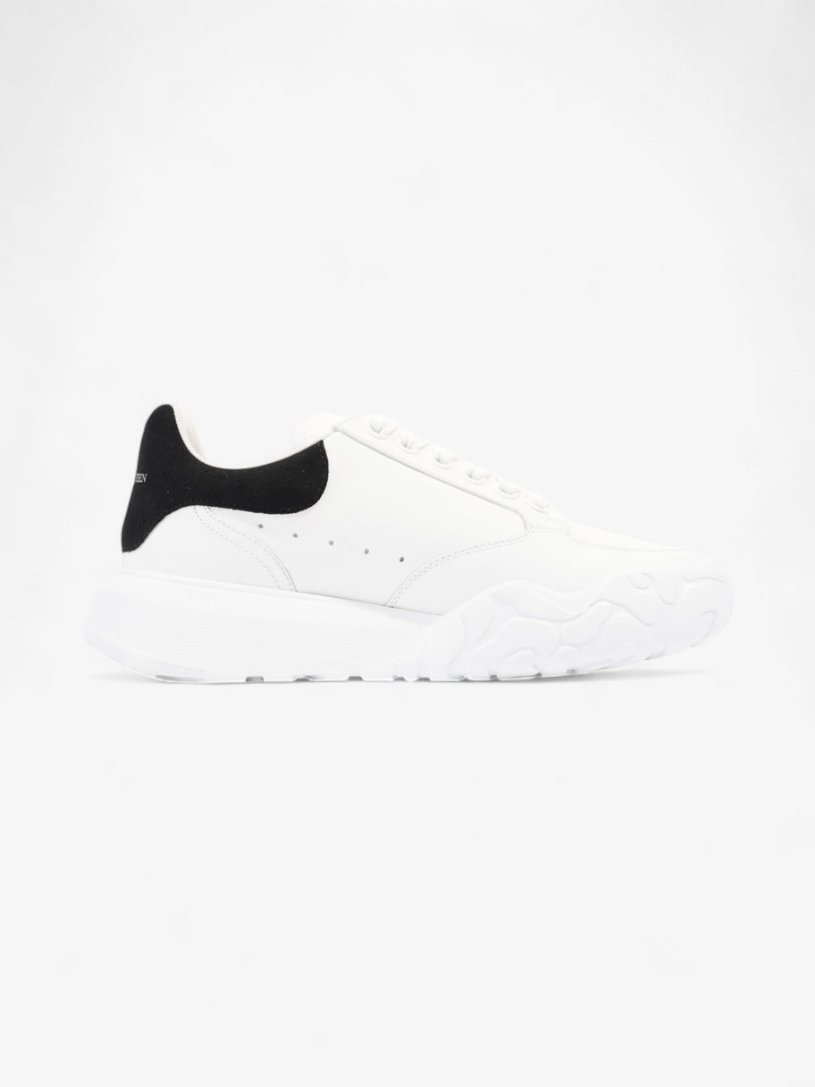 Alexander McQueen Oversized Court Sneaker White / Black Tab Leather EU 38 UK 5 Image 4