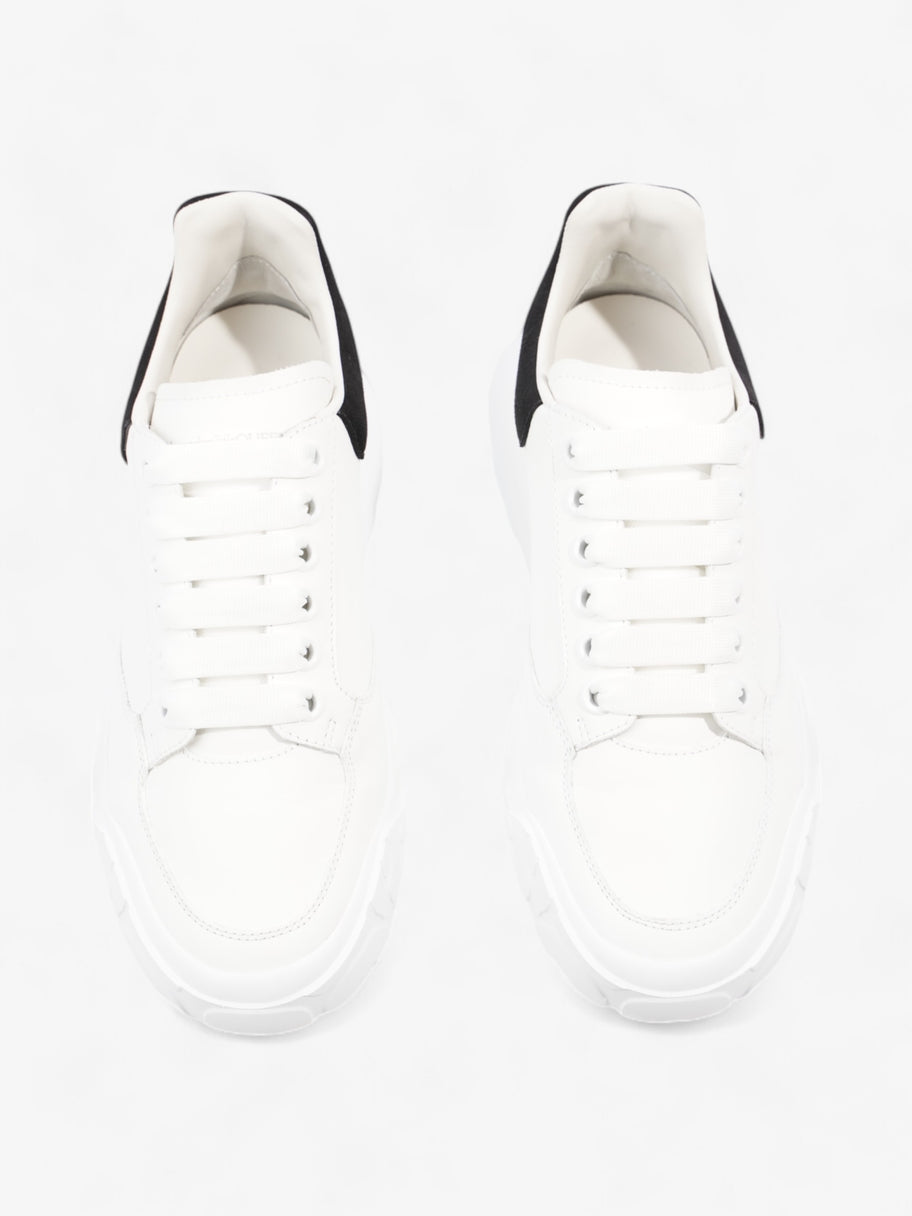 Alexander McQueen Oversized Court Sneaker White / Black Tab Leather EU 38 UK 5 Image 8