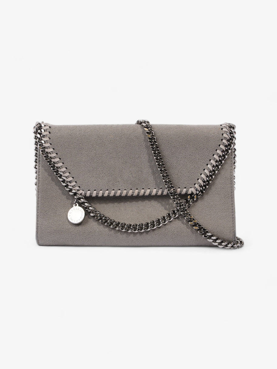 Stella McCartney Falabella Shoulder Bag Grey Fabric Mini Image 1