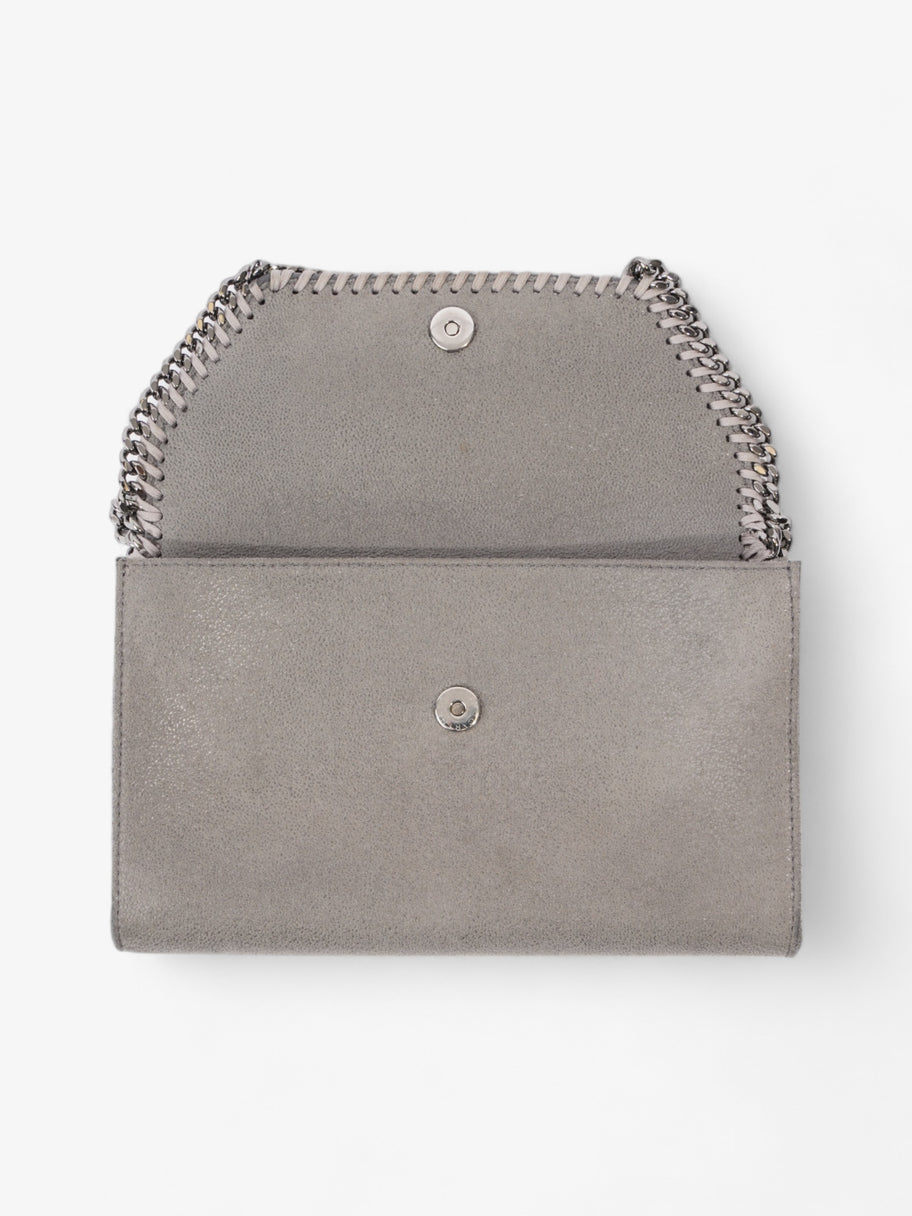 Stella McCartney Falabella Shoulder Bag Grey Fabric Mini Image 8