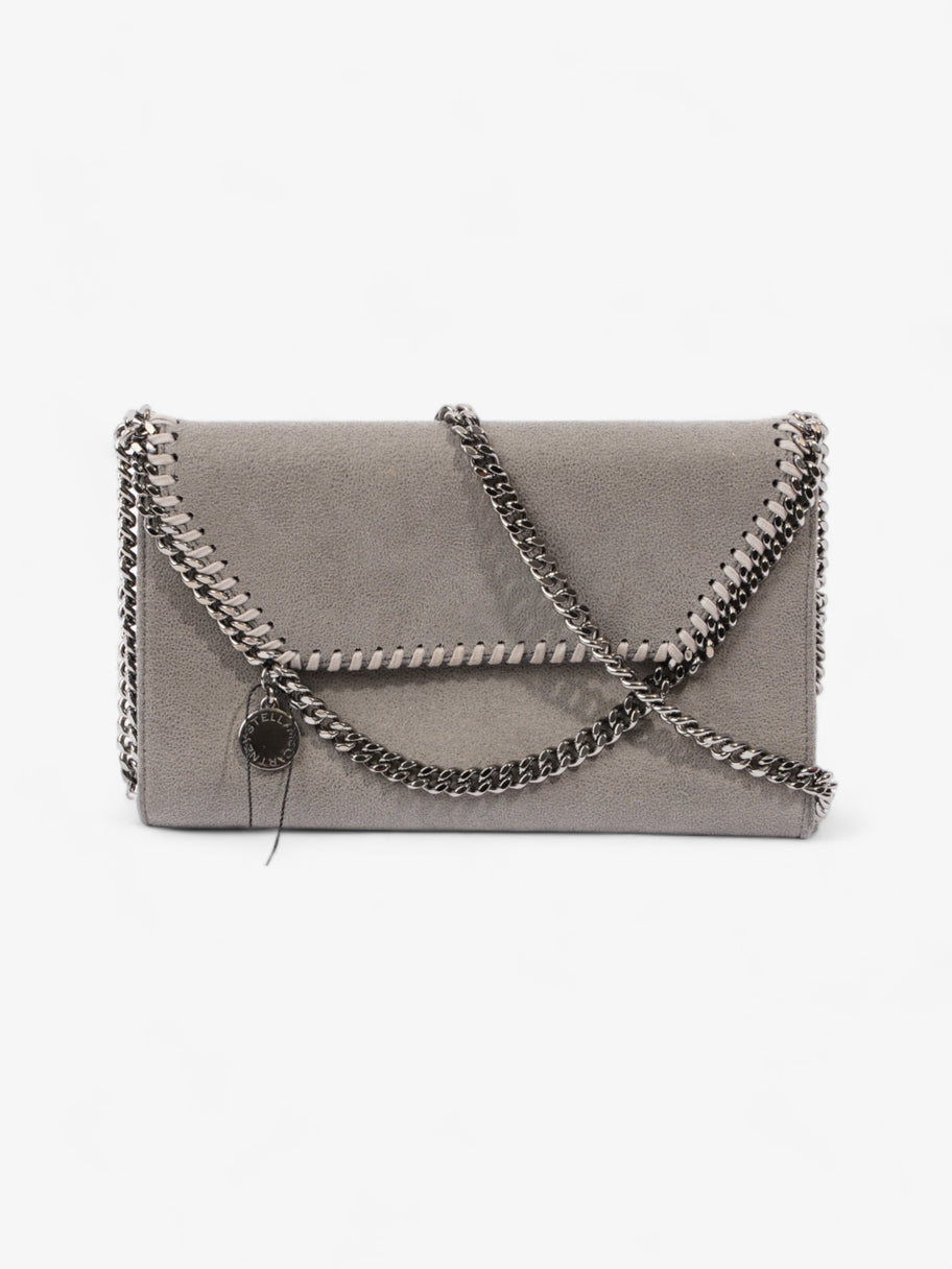 Stella McCartney Falabella Shoulder Bag Grey Fabric Mini Image 10