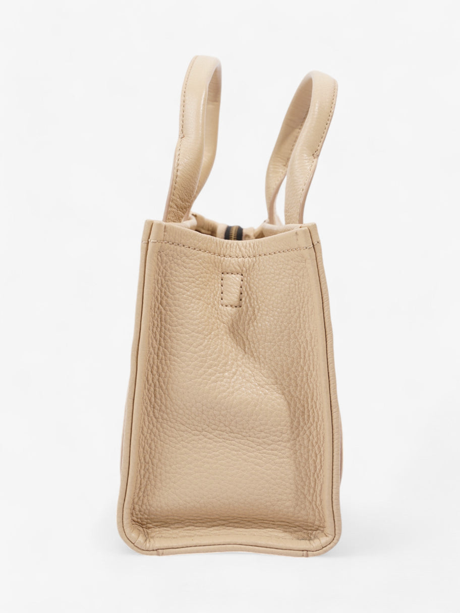 Marc Jacobs The Tote Bag Beige Grained Leather Small Image 3