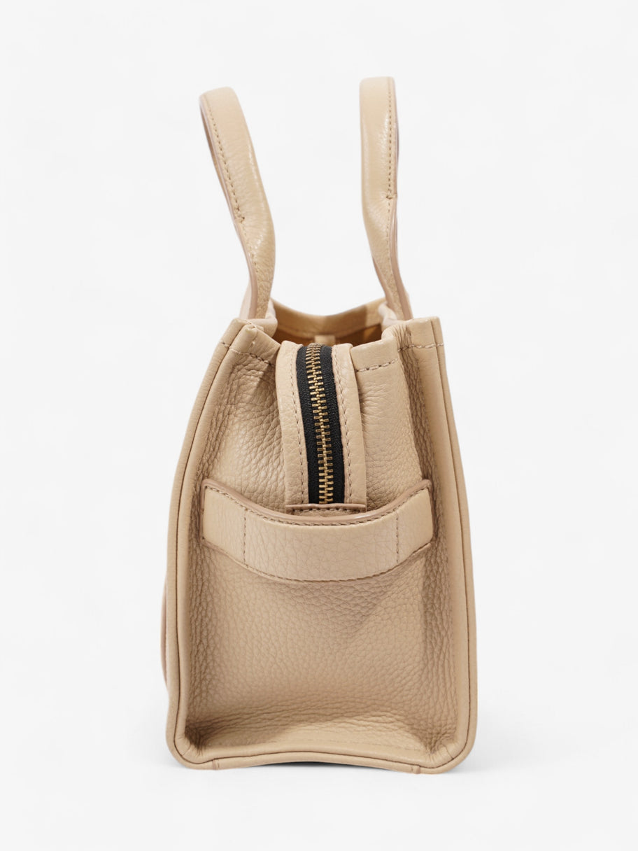 Marc Jacobs The Tote Bag Beige Grained Leather Small Image 5