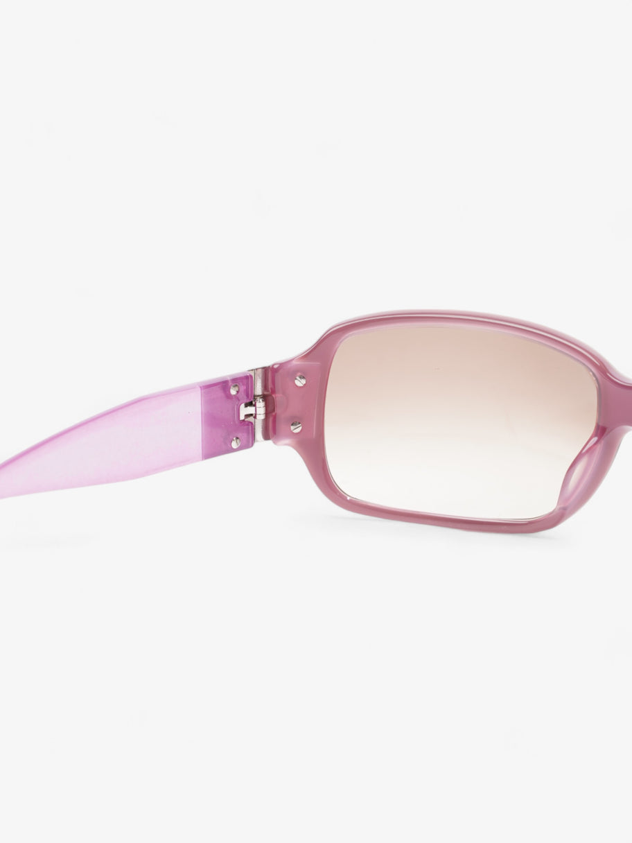 Versace Oversized Sunglasses Pink / Brown Acetate 120mm Image 5