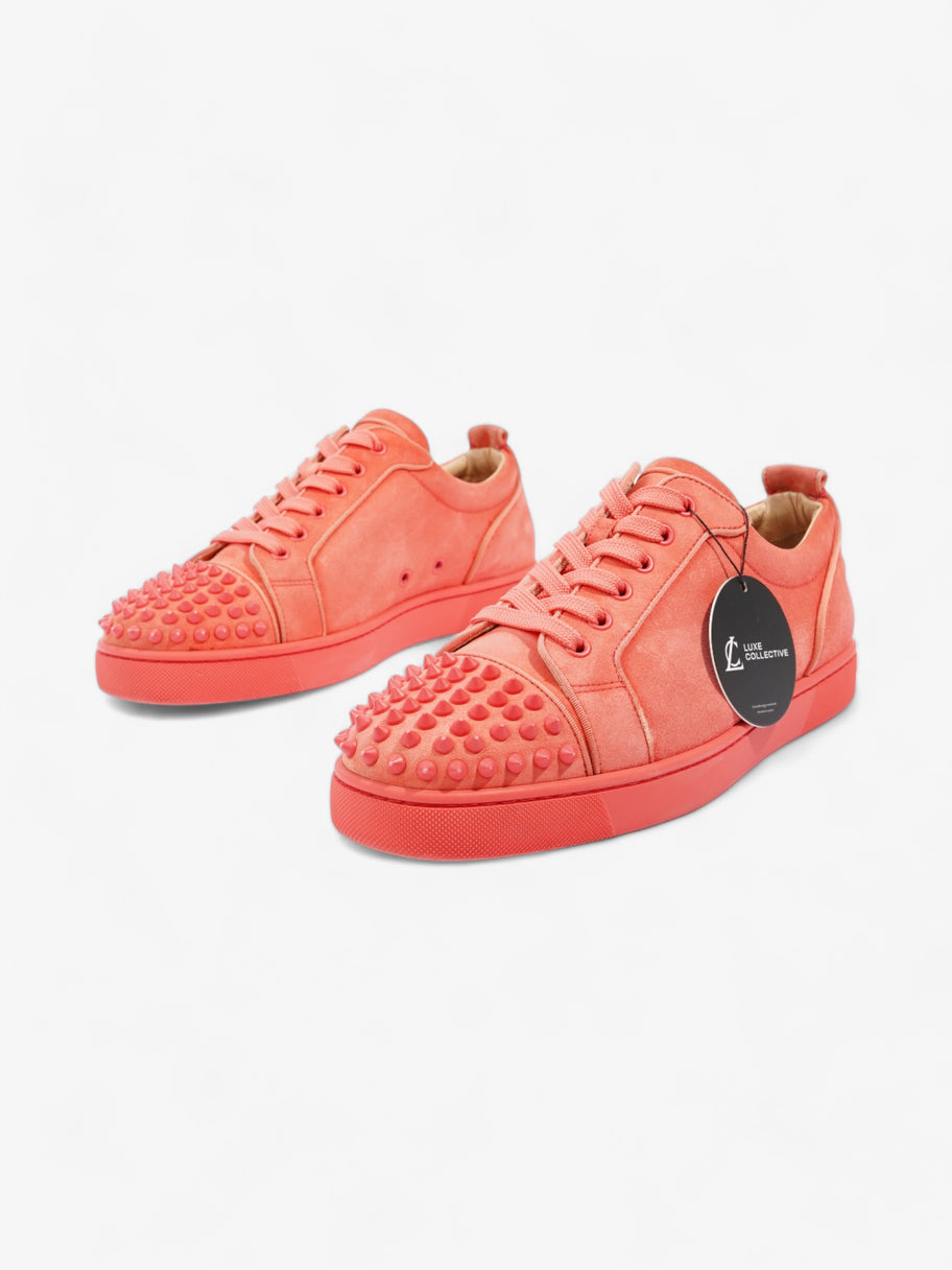 Christian Louboutin Louis Junior Spikes Coral Suede EU 42.5 UK 8.5 Image 10