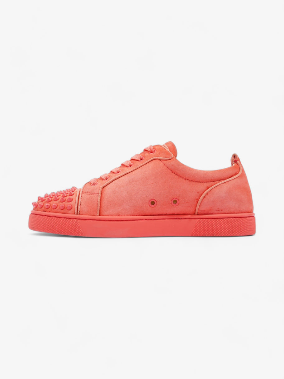 Christian Louboutin Louis Junior Spikes Coral Suede EU 42.5 UK 8.5 Image 3