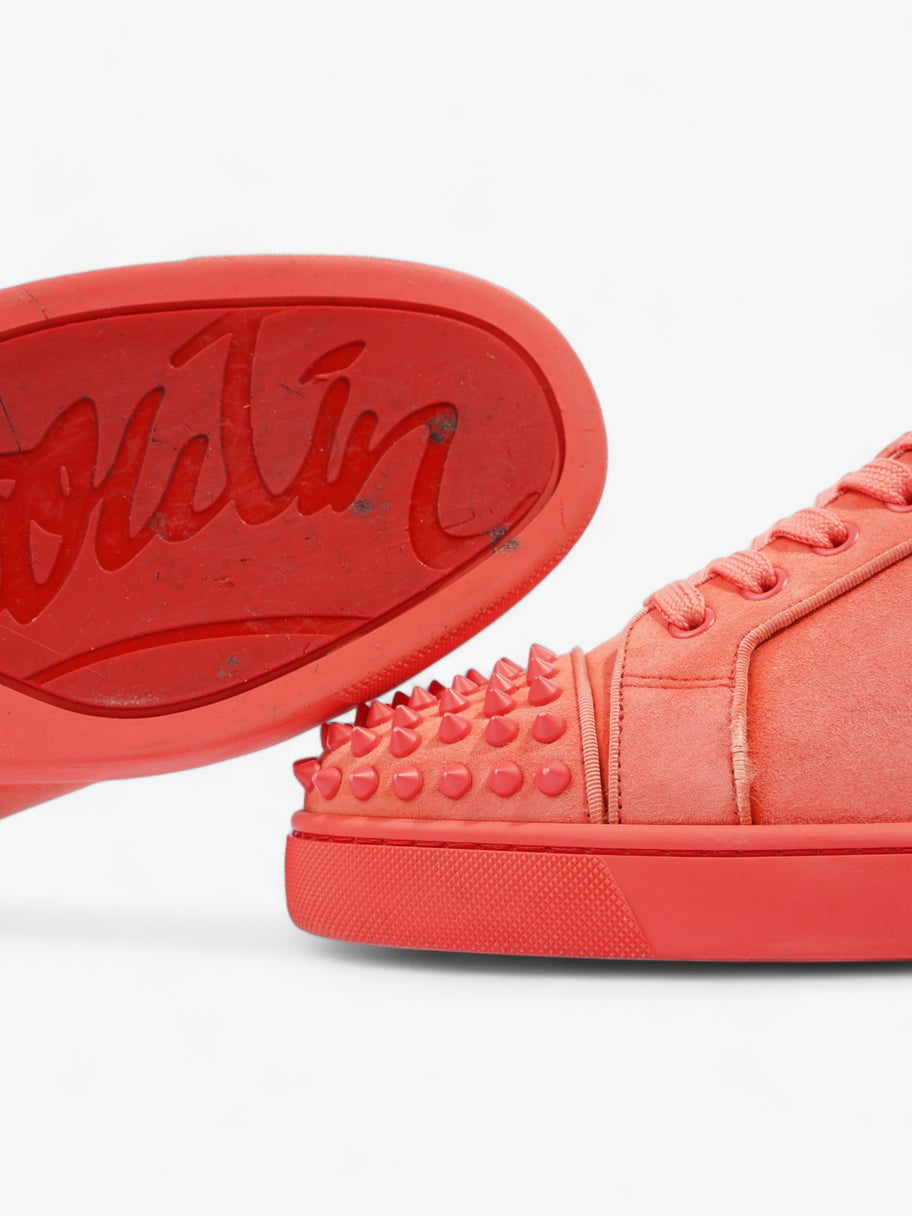 Christian Louboutin Louis Junior Spikes Coral Suede EU 42.5 UK 8.5 Image 9