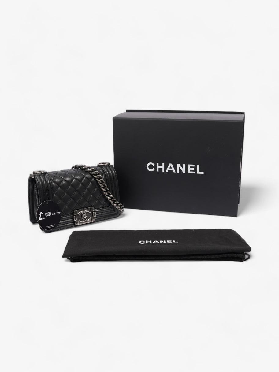 Chanel Boy Bag Black Leather Small Image 8