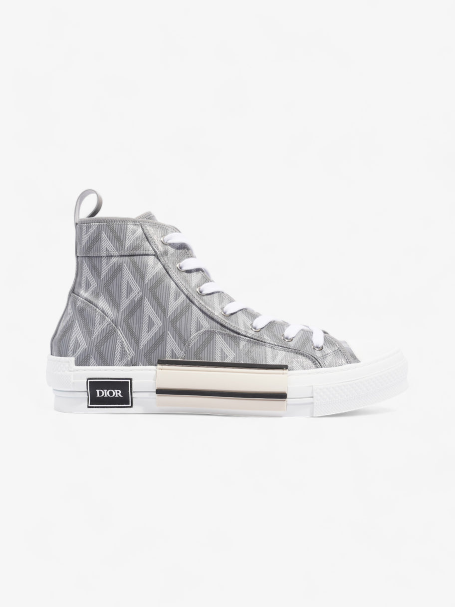 Christian Dior B23 CD Diamond Sneakers Grey / White Canvas EU 44 UK 10 Image 1