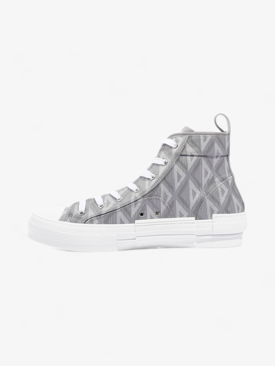 Christian Dior B23 CD Diamond Sneakers Grey / White Canvas EU 44 UK 10 Image 3