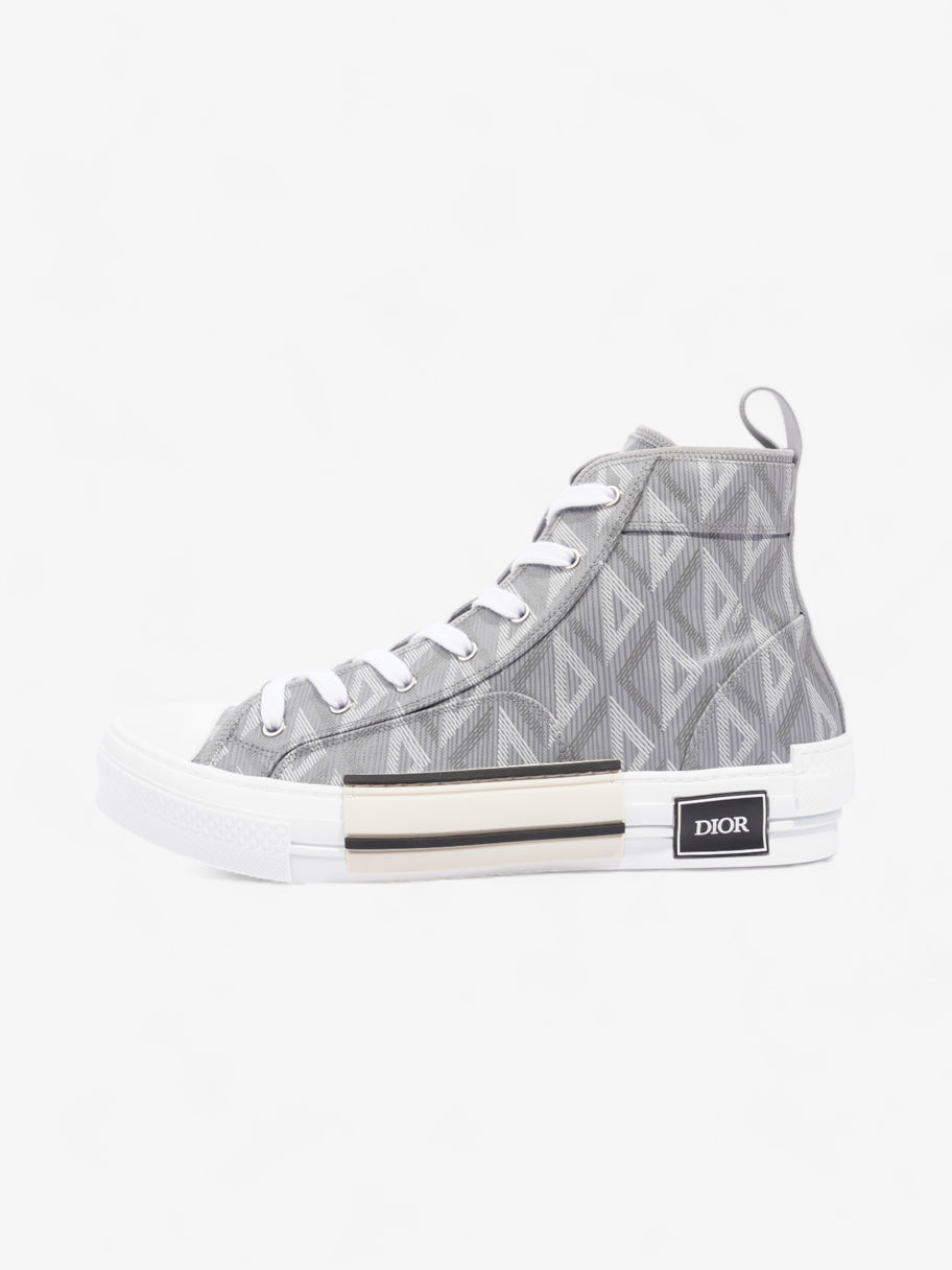 Christian Dior B23 CD Diamond Sneakers Grey / White Canvas EU 44 UK 10 Image 5