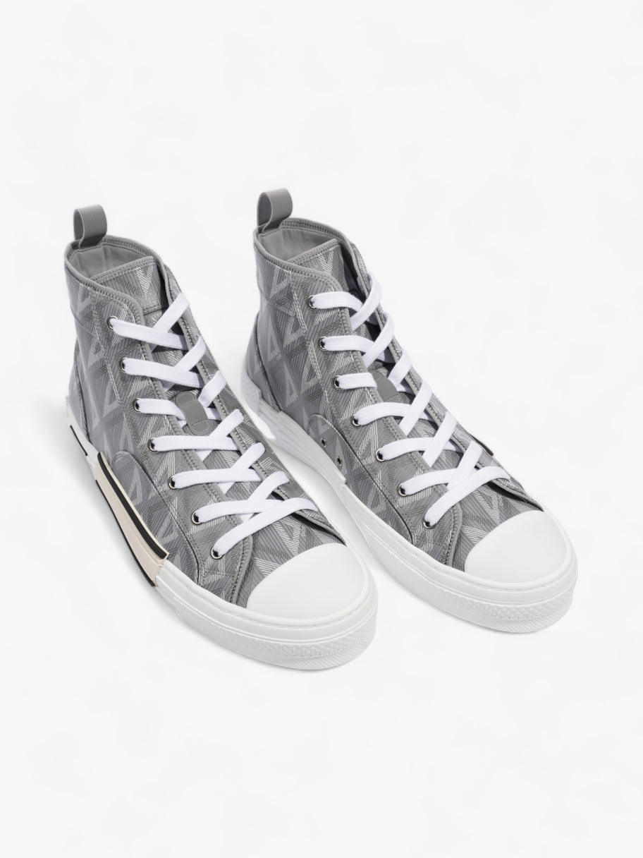 Christian Dior B23 CD Diamond Sneakers Grey / White Canvas EU 44 UK 10 Image 8