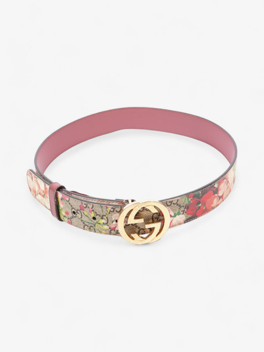 Gucci Interlocking G Belt GG Supreme Floral Coated Canvas 80cm 32