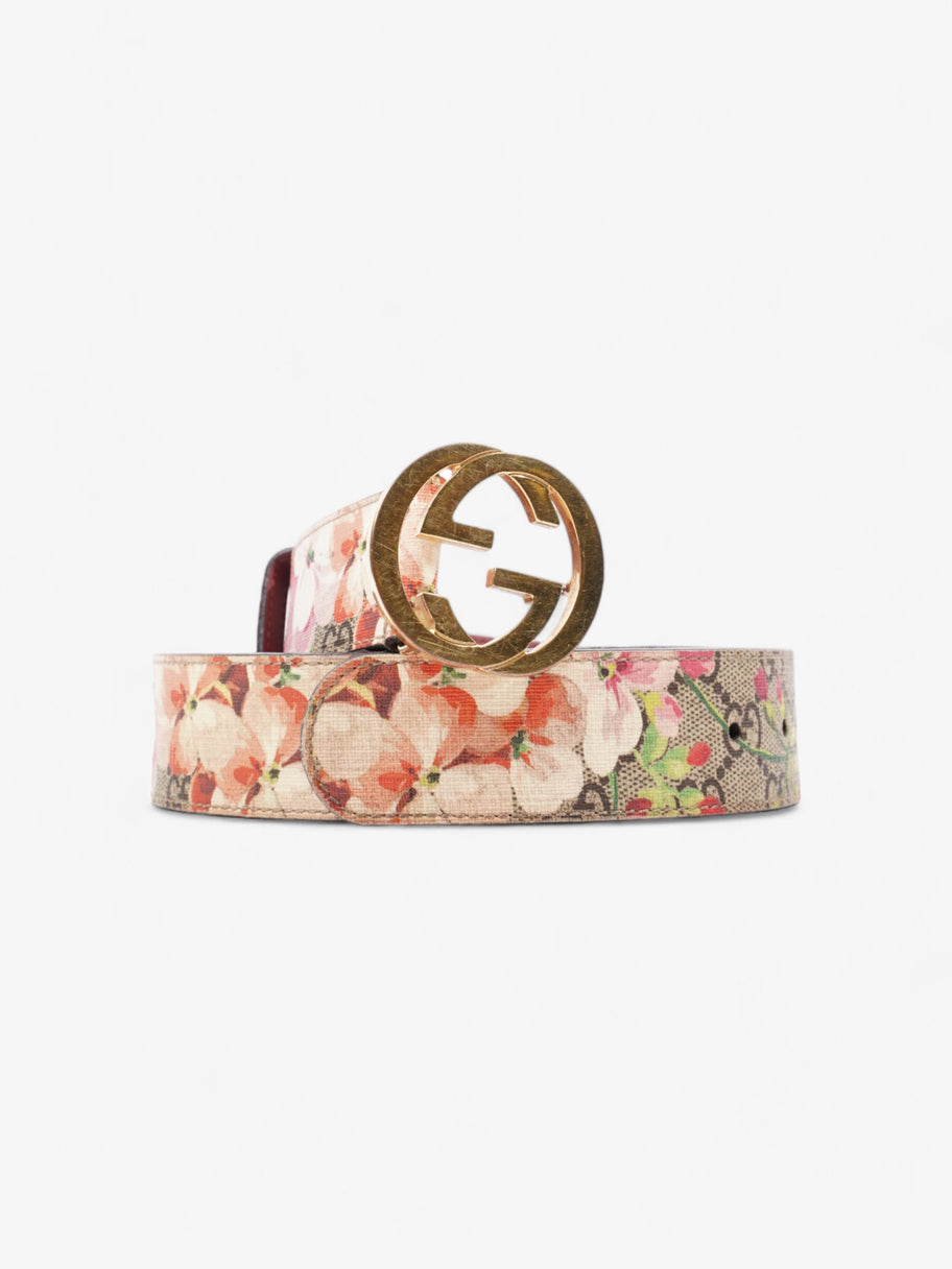 Gucci Interlocking G Belt GG Supreme Floral Coated Canvas 80cm 32