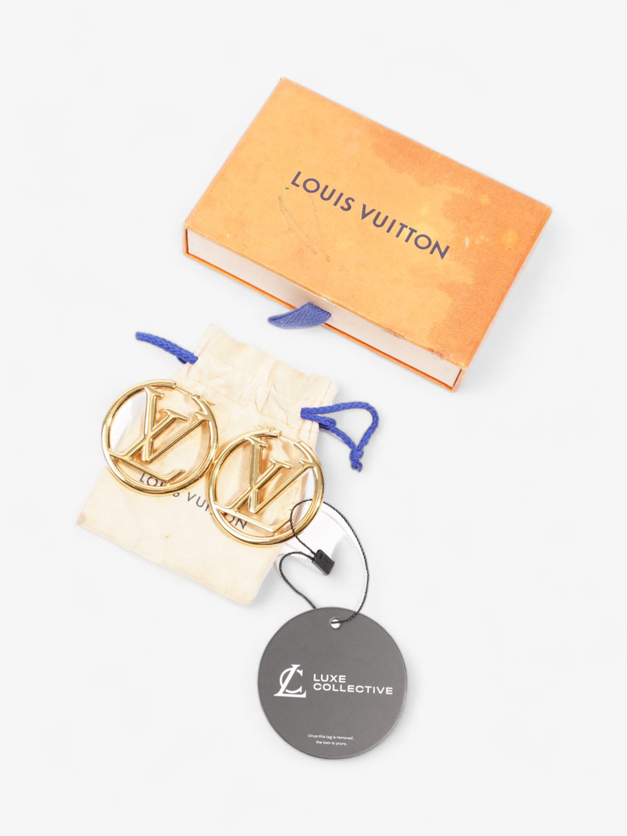 Louis Vuitton Louise Hoops Gold Base Metal GM Image 8