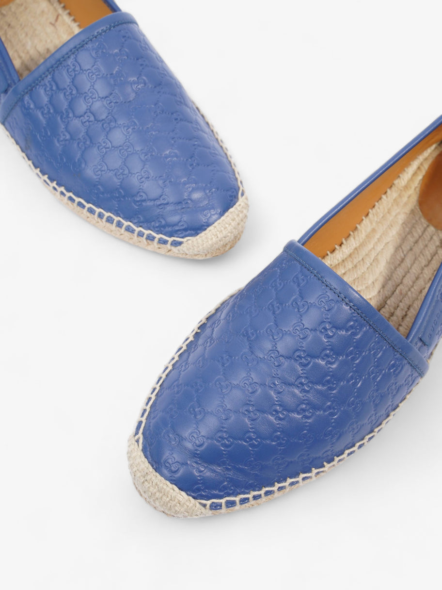 GG Espadrilles Blue Leather EU 40 UK 7 Image 10