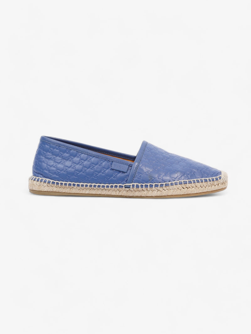  GG Espadrilles Blue Leather EU 40 UK 7