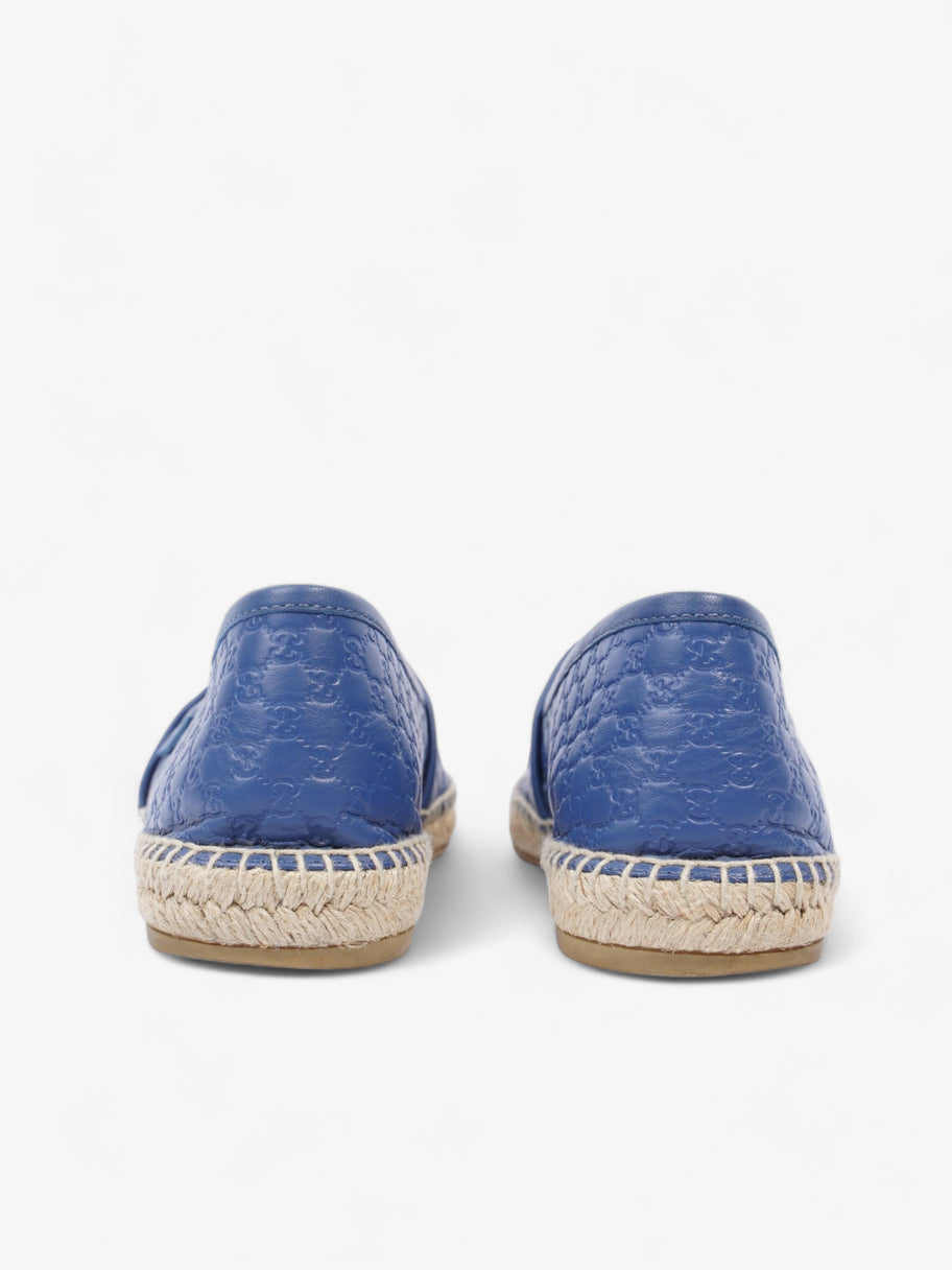 GG Espadrilles Blue Leather EU 40 UK 7 Image 5