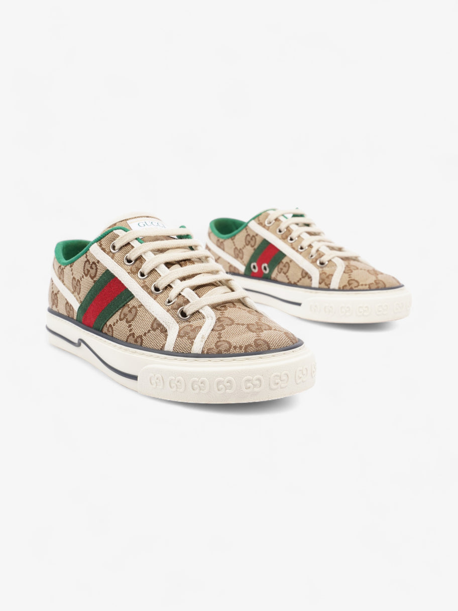 Gucci Tennis 1977 Sneakers Beige Monogram / White / Green Canvas EU 36.5 UK 3.5 Image 2