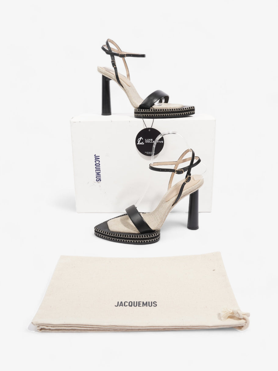 Jacquemus Les Sandales Novio 100mm Black / Natural Leather EU 36 UK 3 Image 10