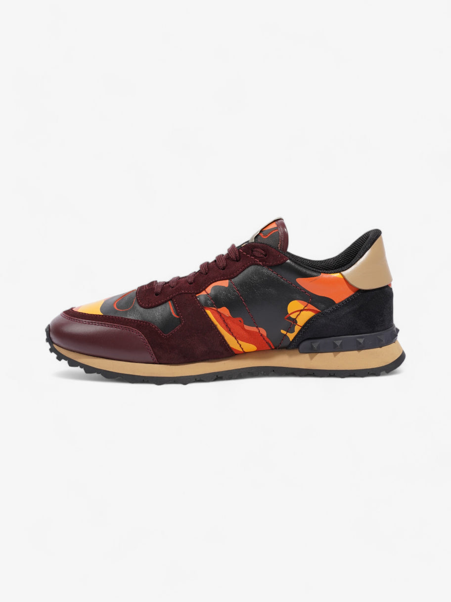 Valentino Rockrunner Sneakers Burgundy / Orange  / Yellow Suede EU 45 UK 11 Image 3