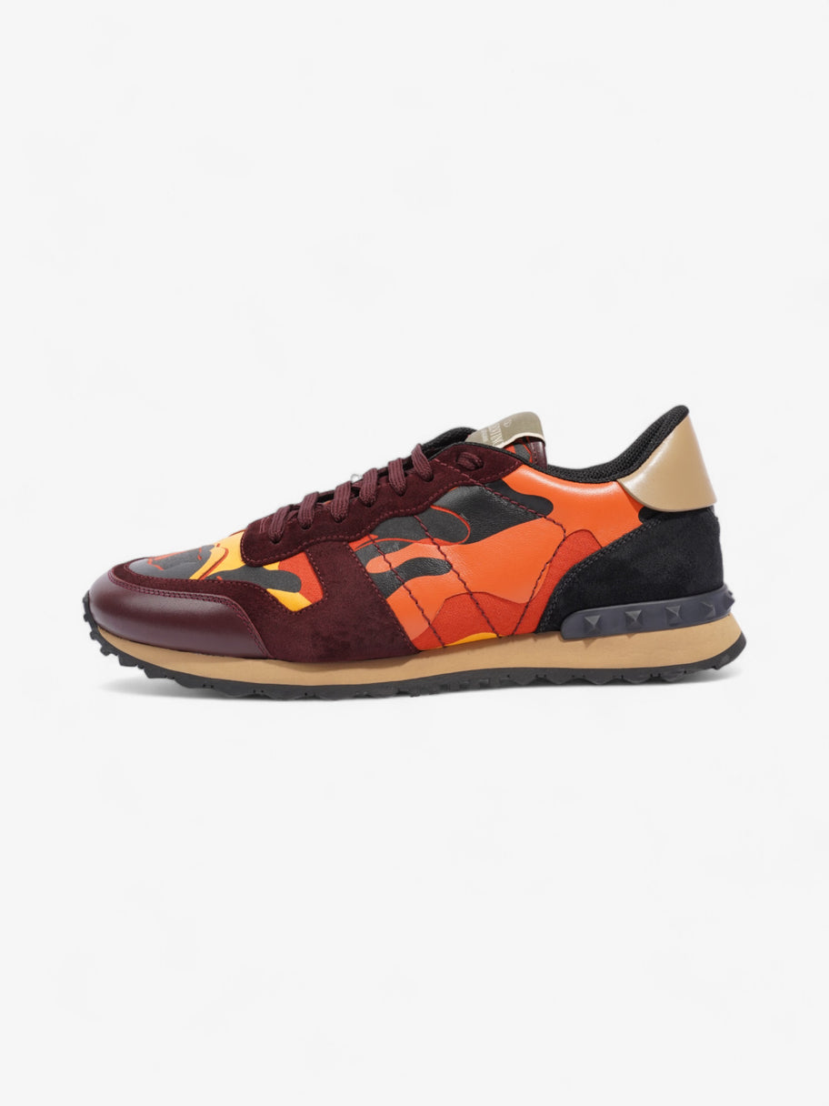 Valentino Rockrunner Sneakers Burgundy / Orange  / Yellow Suede EU 45 UK 11 Image 5