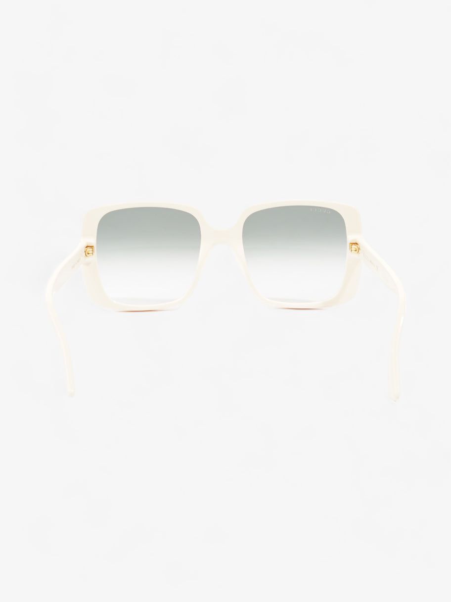 Gucci Oversized Sunglasses Cream Acetate 145mm Image 3