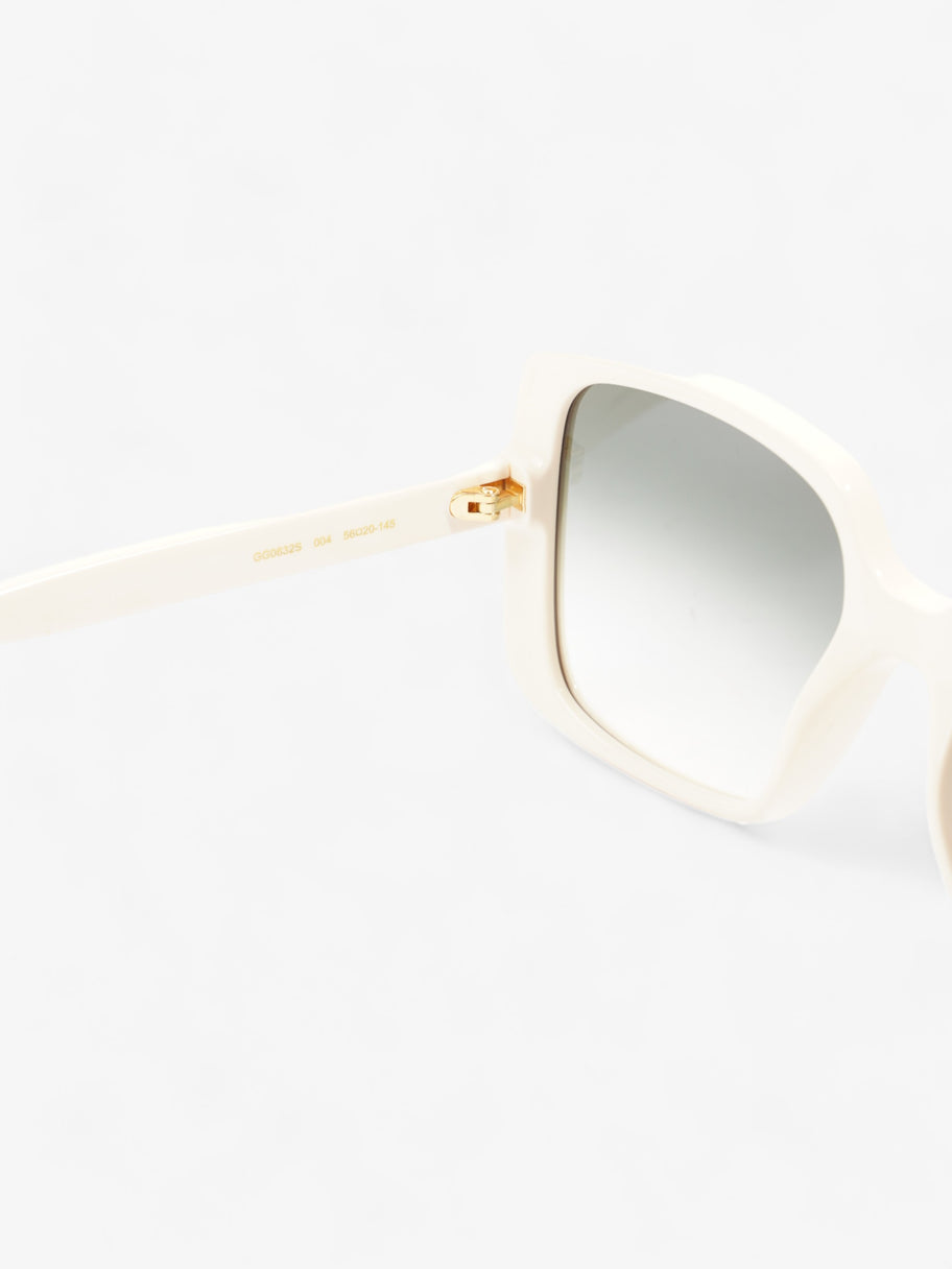 Gucci Oversized Sunglasses Cream Acetate 145mm Image 5