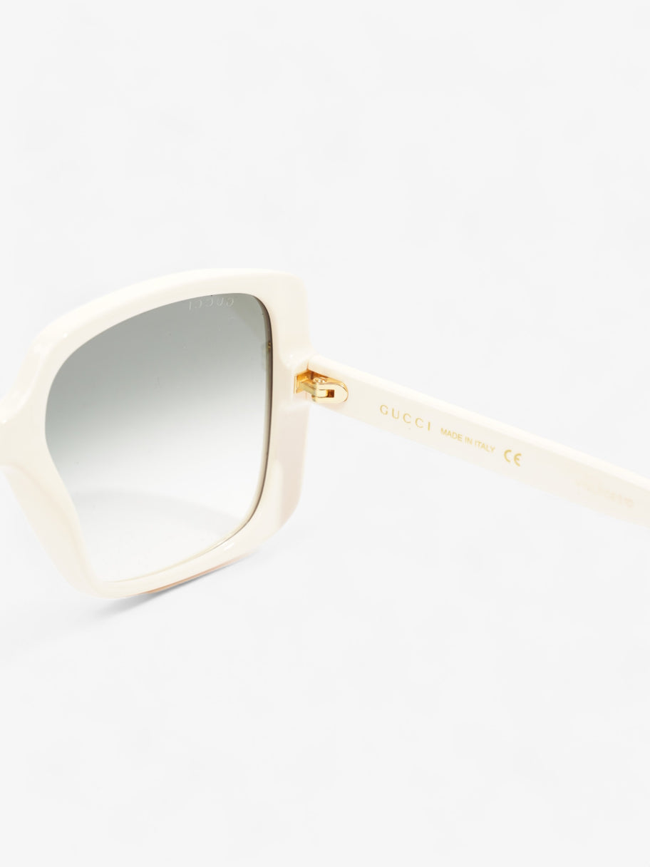 Gucci Oversized Sunglasses Cream Acetate 145mm Image 6