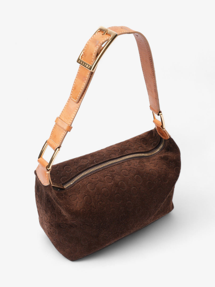 Celine Vintage Macadam Brown  Suede Image 7