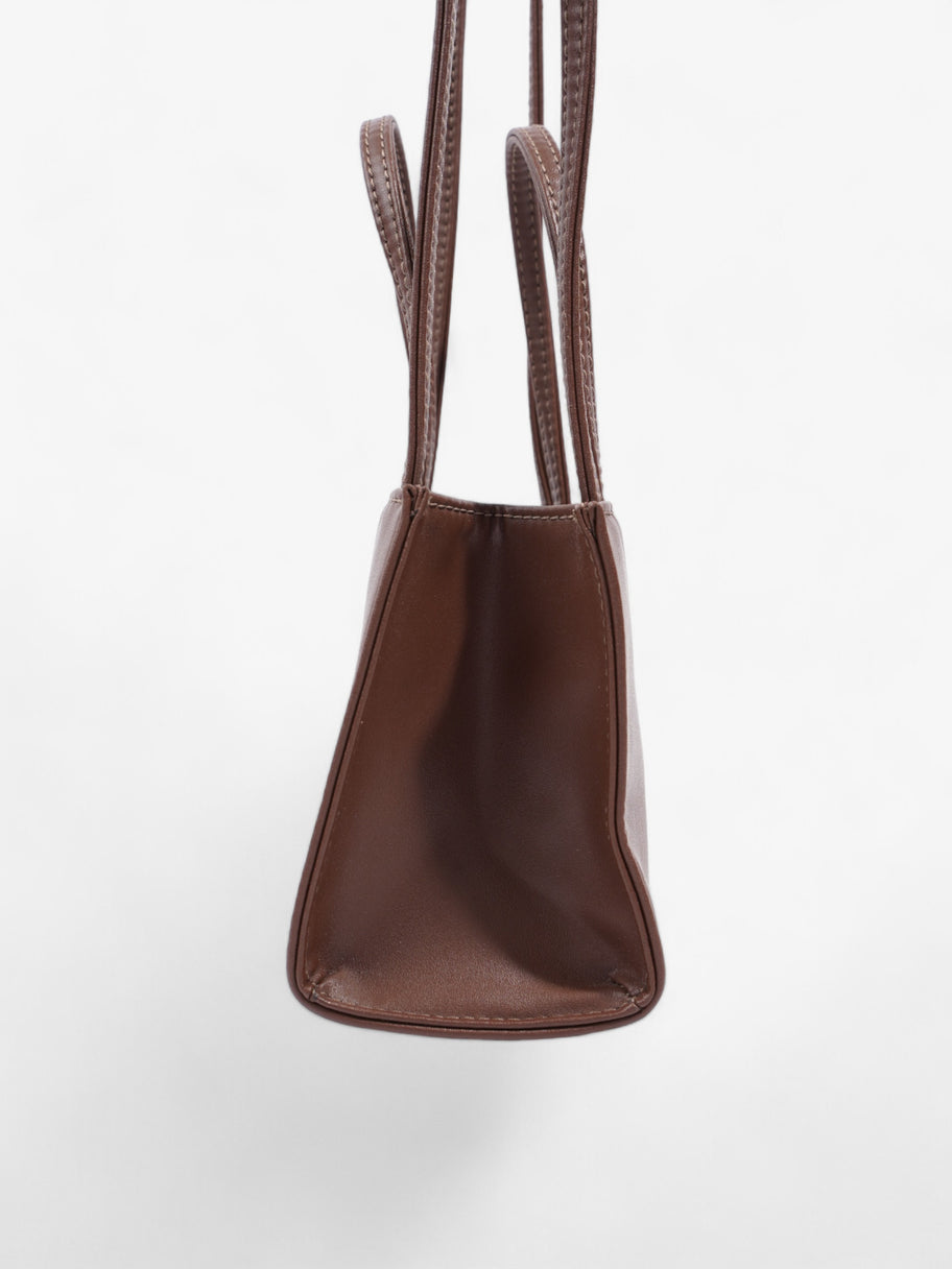 Telfar Shopping Bag Chocolate Brown Polyurethane Small Image 3