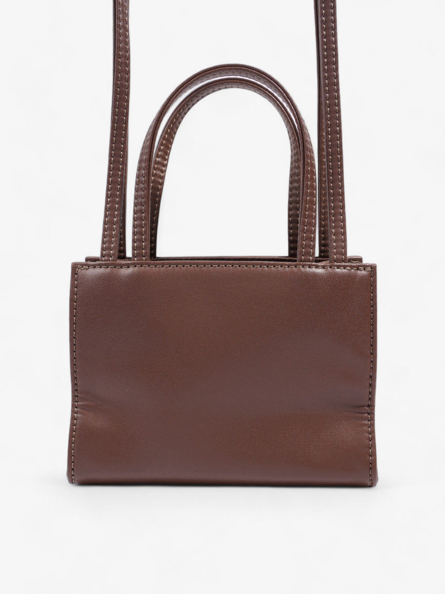 Telfar Shopping Bag Chocolate Brown Polyurethane Small Image 4