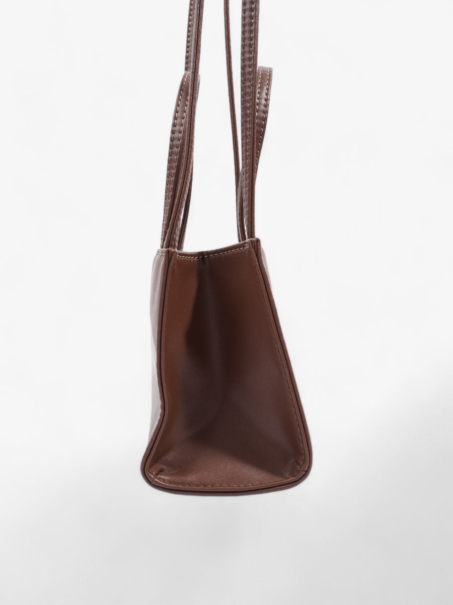 Telfar Shopping Bag Chocolate Brown Polyurethane Small Image 5