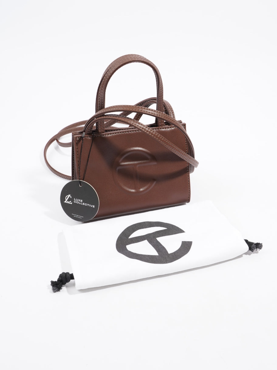 Telfar Shopping Bag Chocolate Brown Polyurethane Small Image 9