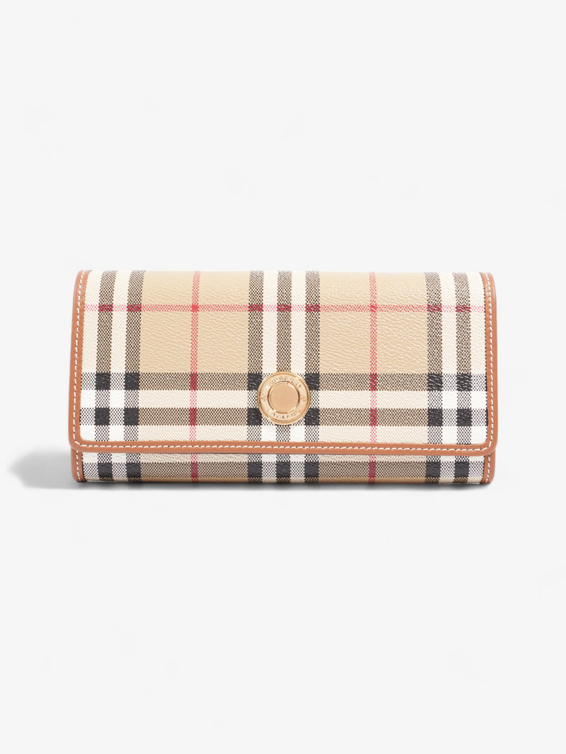  Burberry Halton Wallet Archive Beige Canvas