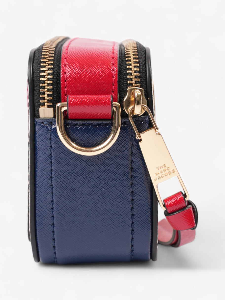 Marc Jacobs The Snapshot Bag White / Blue / Red Leather Image 5